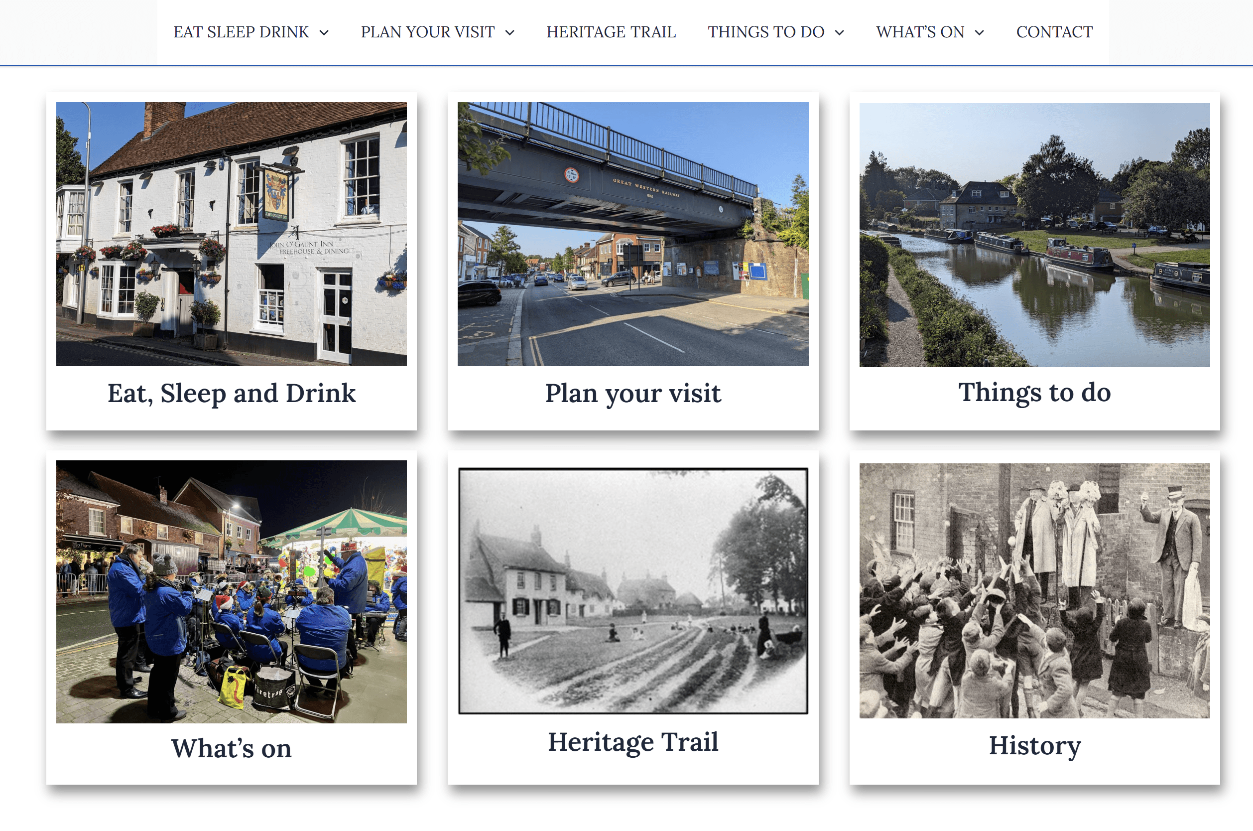 Visit Hungerford tourism website by TownStack